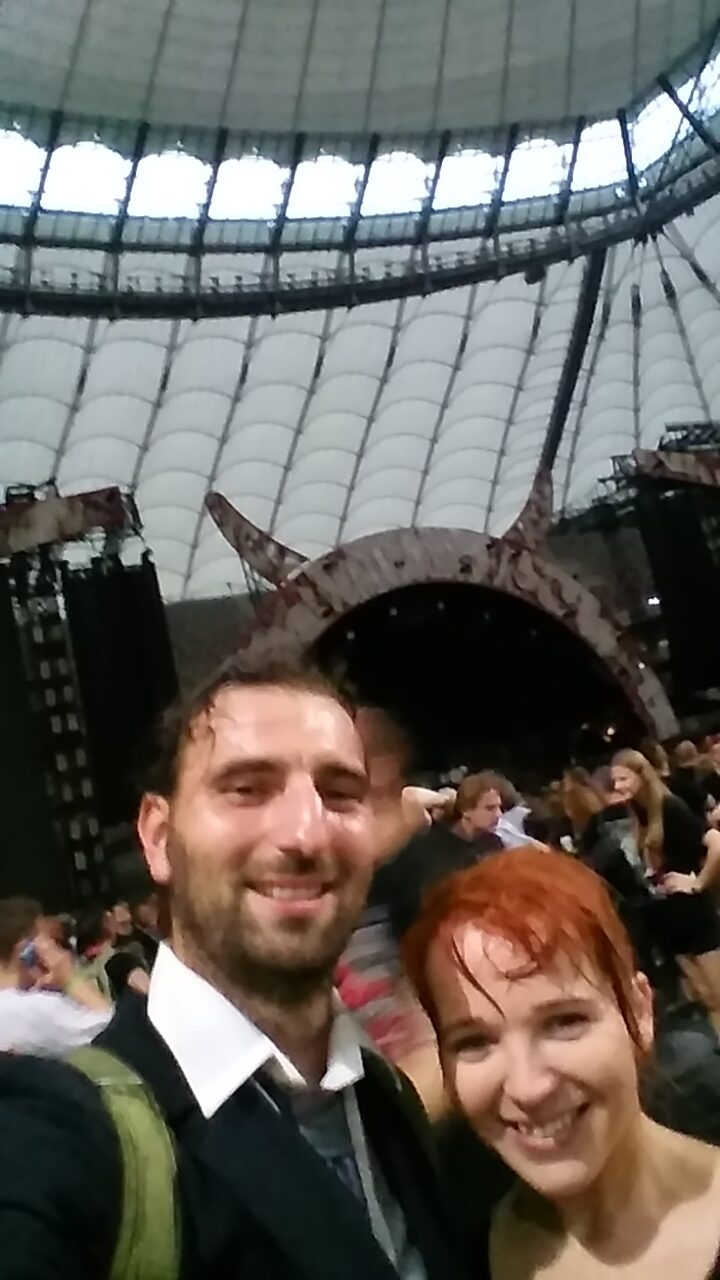 Ela und ich bei AC/DC im Nationalstadion