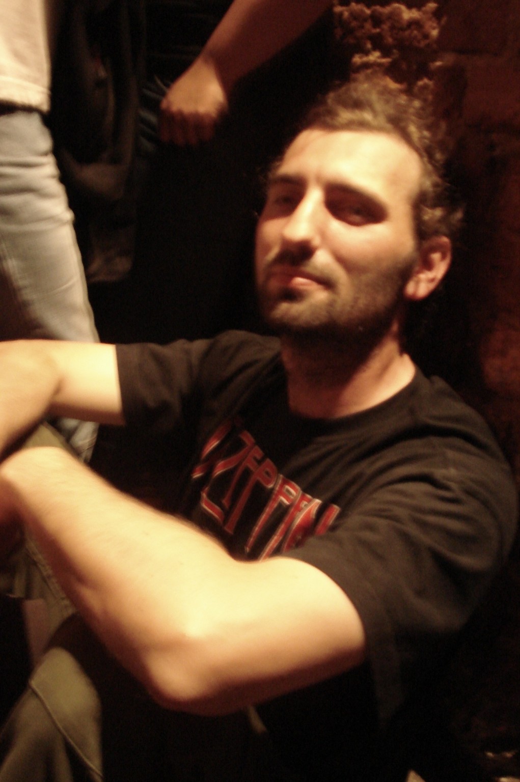 Ich bei einem Budgie-Konzert im Led-Zeppelin-Shirt